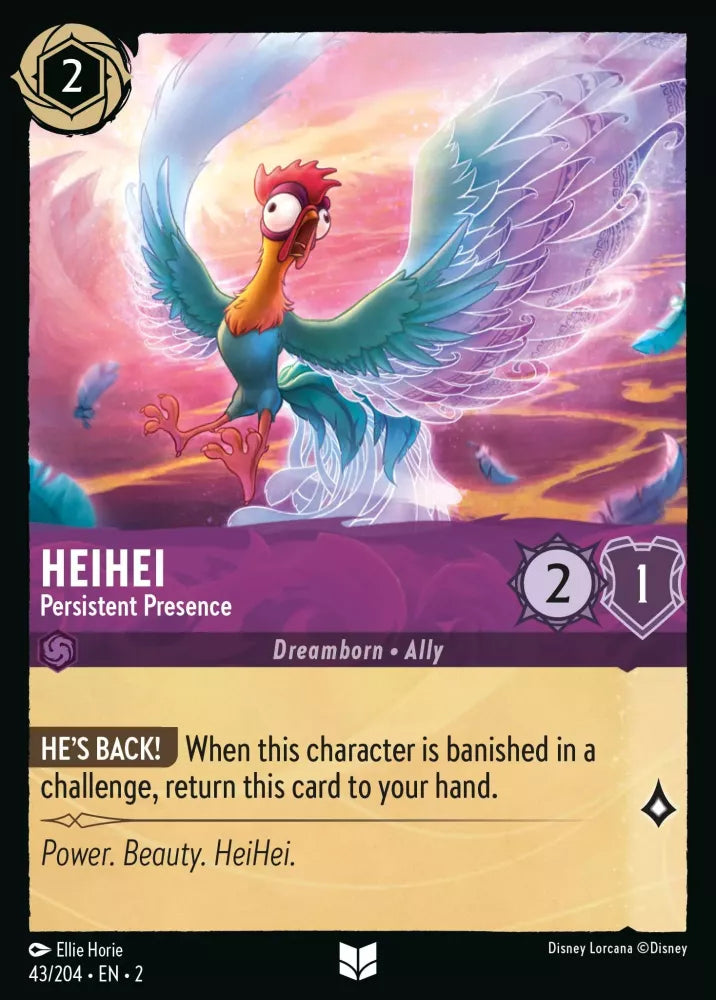 43/204 - HeiHei - Persistent Presence - UNCOMMON COLD FOIL