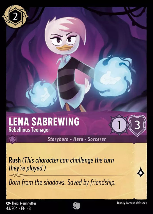 43/204 - Lena Sabrewing - Rebellious Teenager - Common Cold Foil