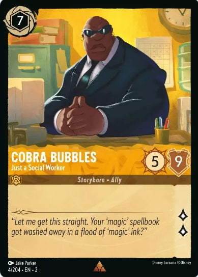 4/204 Cobra Bubbles - Just a Social Worker - Rare COLD FOIL