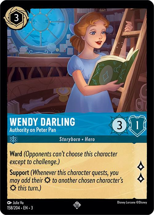 158/204 - Wendy Darling - Authority on Peter Pan - Super Rare