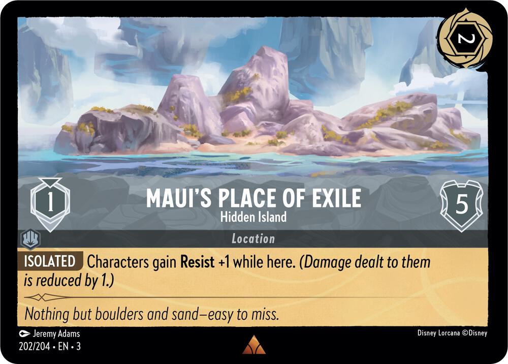 202/204 - Maui's Place of Exile - Hidden Island - Rare