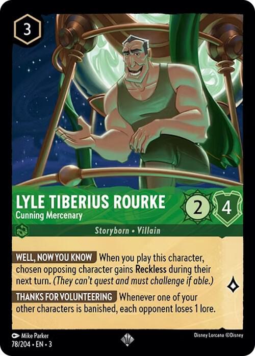 78/204 - Lyle Tiberius Rourke - Cunning Mercenary - Super Rare