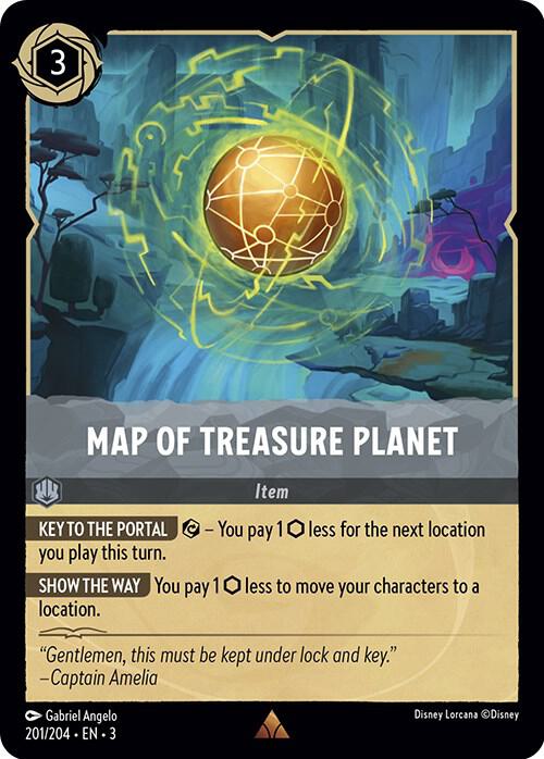 201/204 - Map of Treasure Planet - Rare