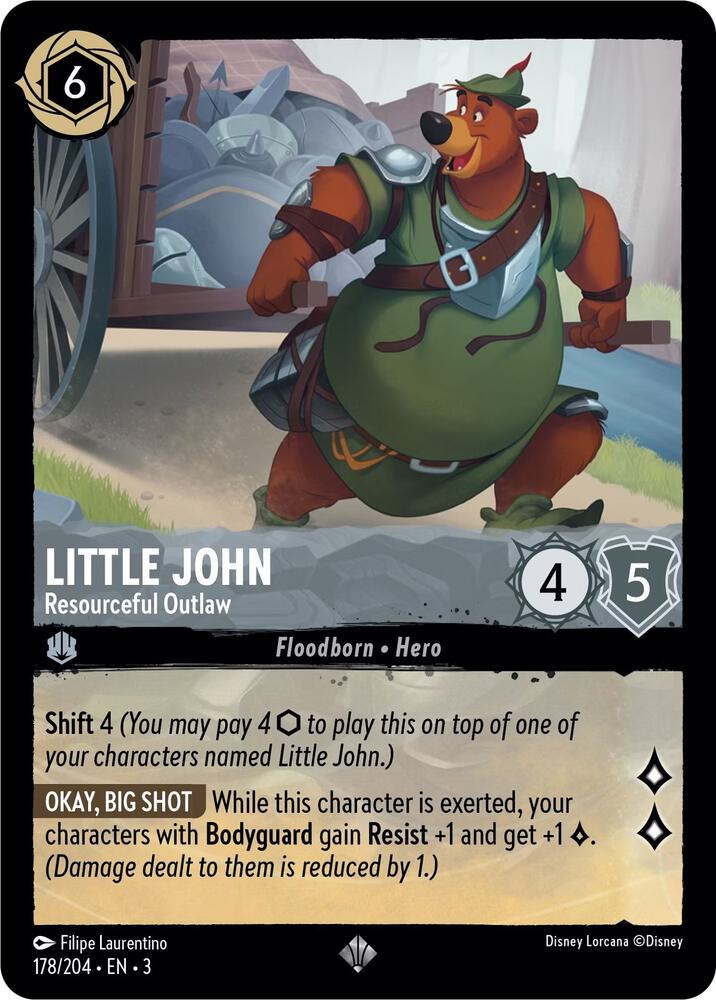 178/204 - Little John - Resourceful Outlaw - Super Rare