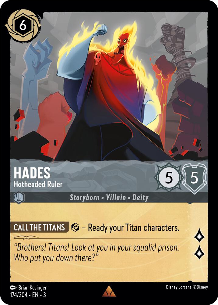 174/204 - Hades - Hotheaded Ruler - Rare