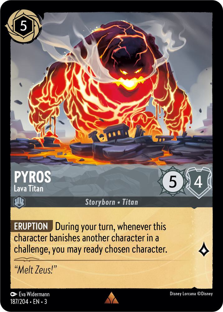 187/204 - Pyros - Lava Titan -  Rare