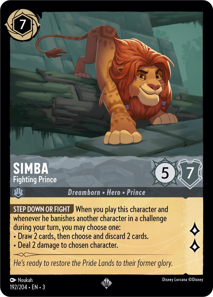 192/204 - Simba - Fighting Prince - Super Rare