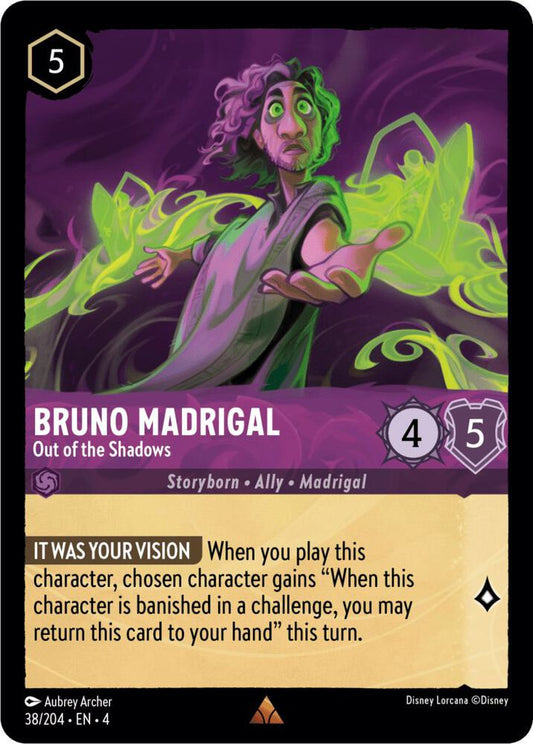 38/204 - Bruno Madrigal - Out of the Shadows - Rare