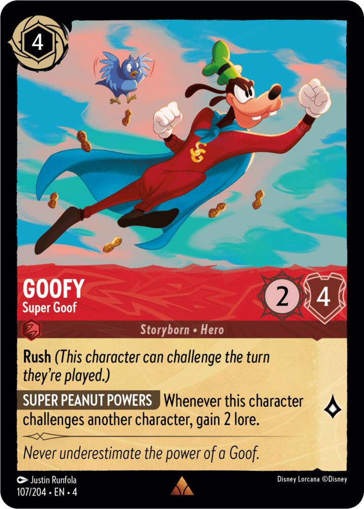 107/204 - Goofy - Super Goof - Rare