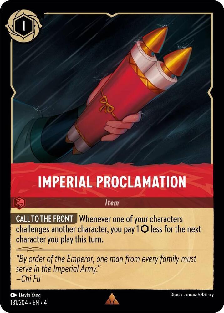 131/204 - Imperial Proclamation - Rare