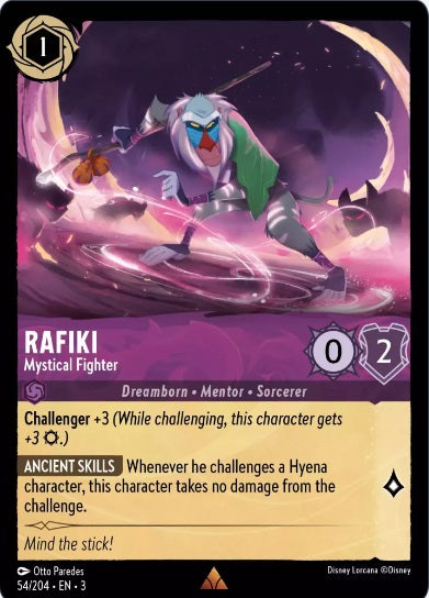 54/204 Rafiki - Mystical Fighter - Rare