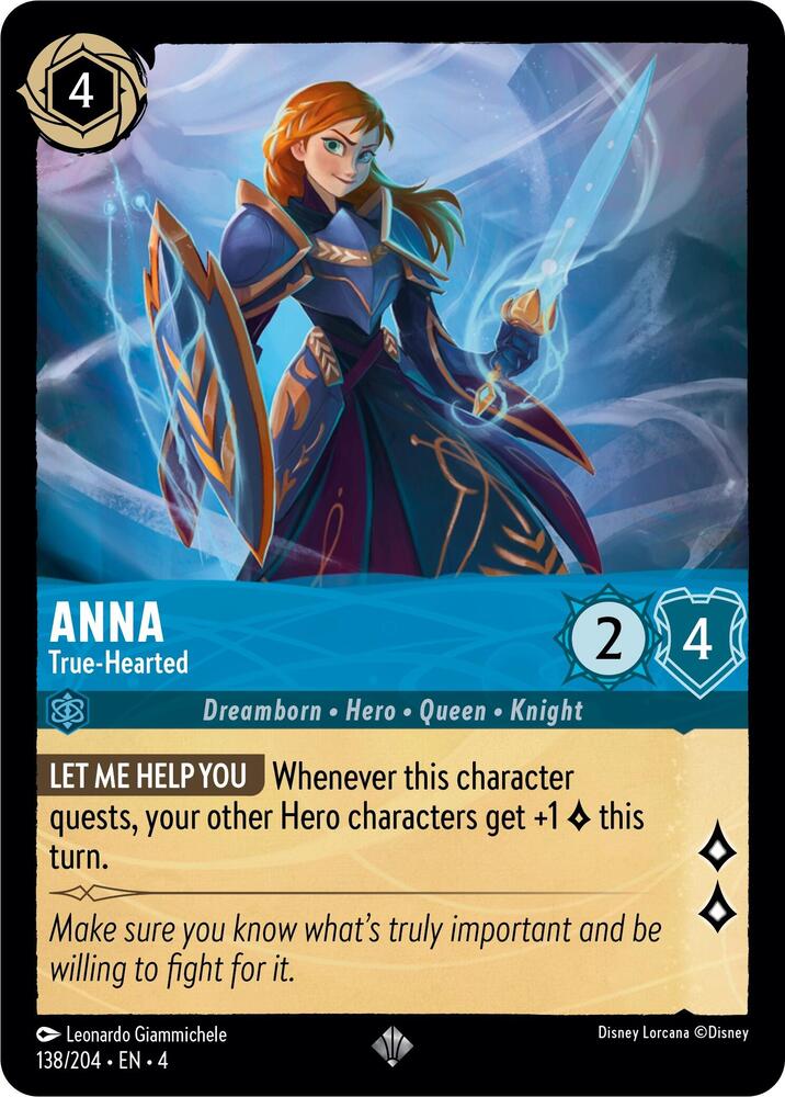 138/204 - Anna - True-Hearted - Super Rare