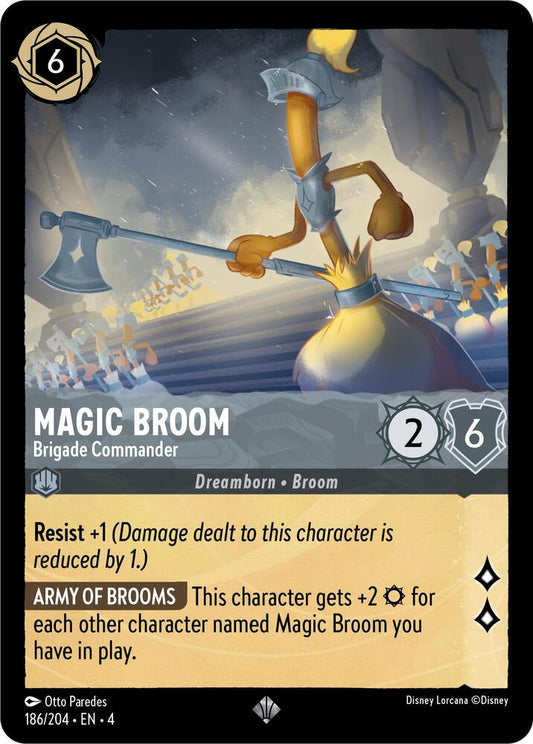 186/204 - Magic Broom - Brigade Commander - Super Rare