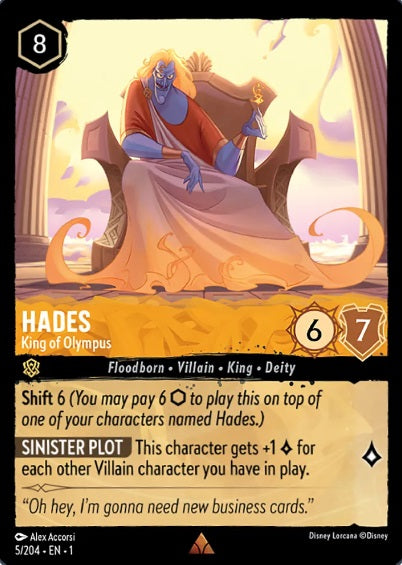 5/204 Hades - King of Olympus - Rare