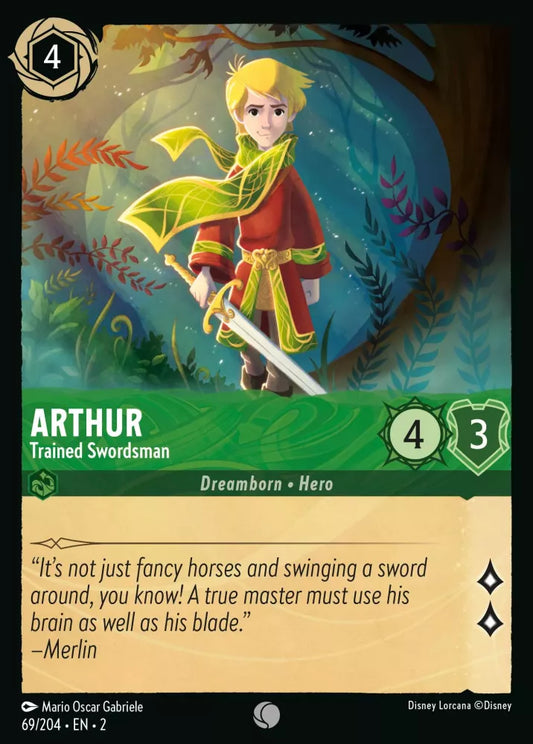 69/204 - Arthur - Trained Swordsman - COMMON COLD FOIL