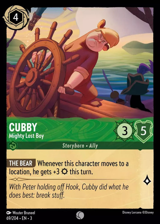 69/204 - Cubby - Mighty Lost Boy - Common COLD FOIL