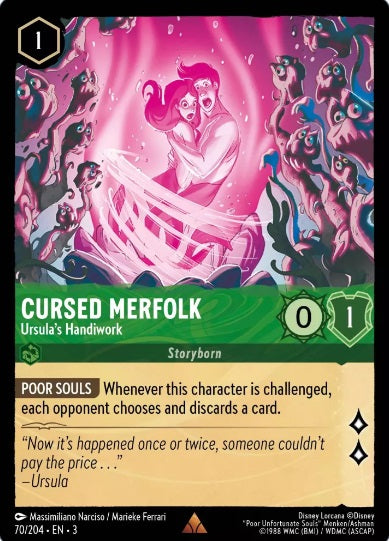 70/204 Cursed Merfolk - Ursula's Handiwork - Rare