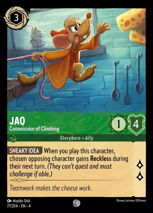 77/204 - Jaq - Connoisseur of Climbing - Common Cold Foil