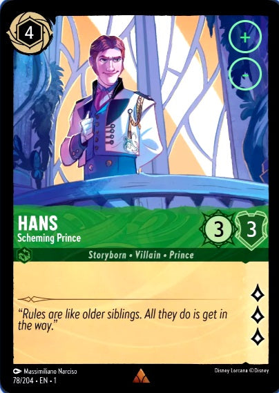 78/204 Hans - Scheming Prince - Rare