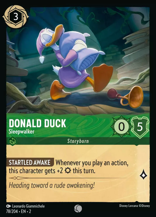 78/204 - Donald Duck - Sleepwalker - COMMON COLD FOIL