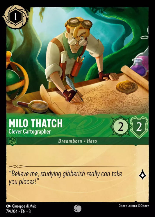 79/204 - Milo Thatch - Clever Cartographer - Common COLD FOIL