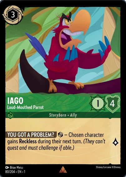 80/204 Iago - Loud-Mouthed Parrot - Rare