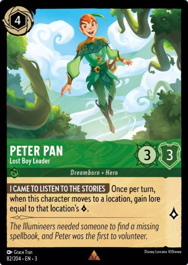 82/204 Peter Pan - Lost Boy Leader - Rare