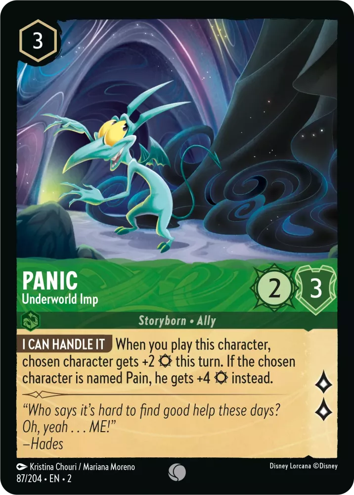 87/204 - Panic - Underworld Imp - COMMON COLD FOIL