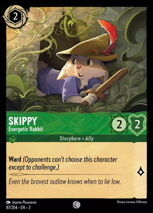 87/204 - Skippy - Energetic Rabbit - Common COLD FOIL