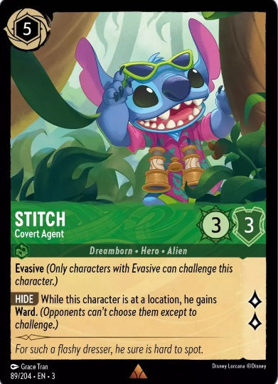 89/204 Stitch - Covert Agent - Rare