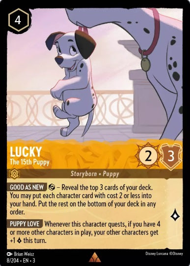 8/204 Lucky - The 15th Puppy - Rare