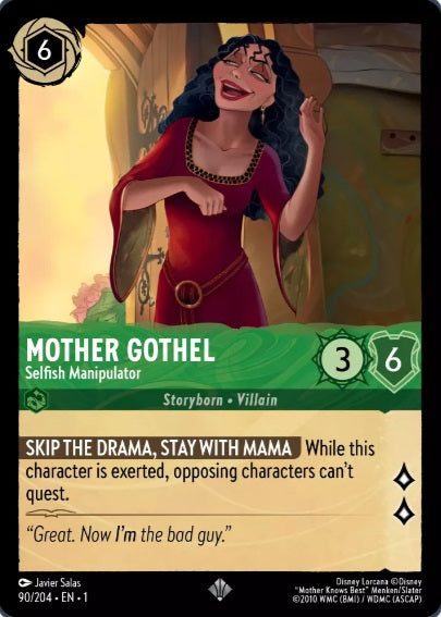 90/204 Mother Gothel - Selfish Manipulator - Super Rare