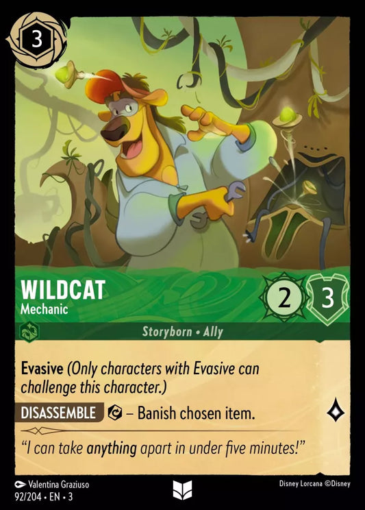 92/204 - Wildcat - Mechanic - Uncommon COLD FOIL