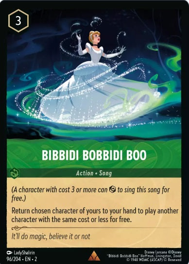 96/204 Bibbidi Bobbidi Boo -  Rare