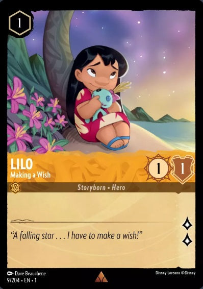 9/204 Lilo - Making a Wish - Rare