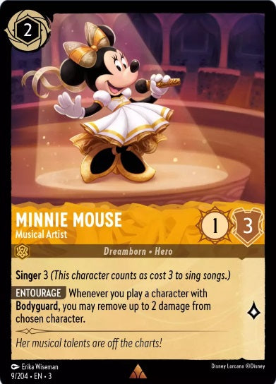 9/204 Minnie Mouse - Musical Artist - Rare