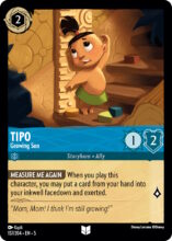 157/204 - Tipo - Growing Son - Uncommon - COLD FOIL