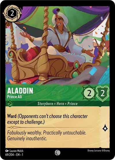 69/204 - Aladdin - Prince Ali - Common - COLD FOIL