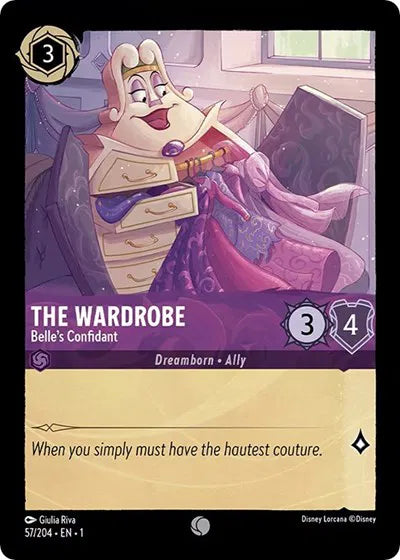 57/204 - The Wardrobe - Belle's Confidant - Common - COLD FOIL