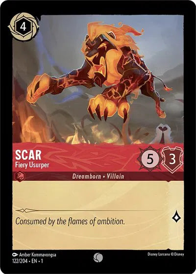 122/204 - Scar - Fiery Usurper - Common COLD FOIL