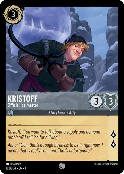 182/204 - Kristoff - Official Ice Master - Common COLD FOIL