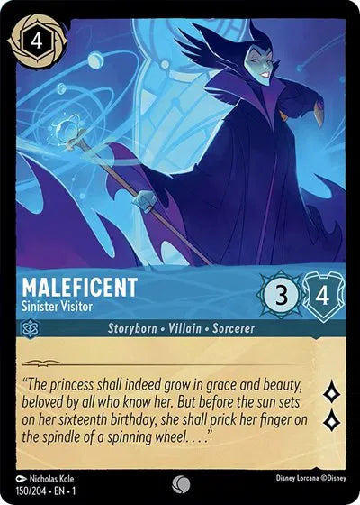 150/204 - Maleficent - Sinister Visitor - Common - COLD FOIL