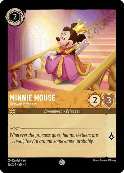 13/204 - Minnie Mouse - Beloved Princess - Common - COLD FOIL