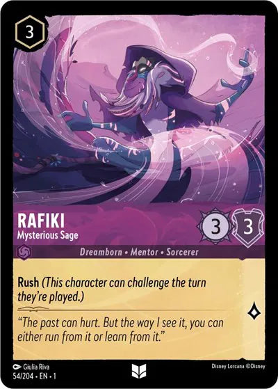 54/204 - Rafiki - Mysterious Sage - Uncommon COLD FOIL