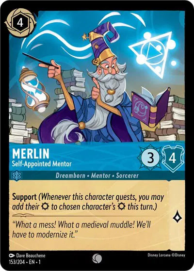 153/204 - Merlin - Self-Appointed Mentor - Common - COLD FOIL