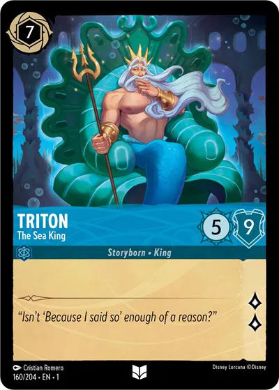 160/204 - Triton - The Sea King - Uncommon COLD FOIL