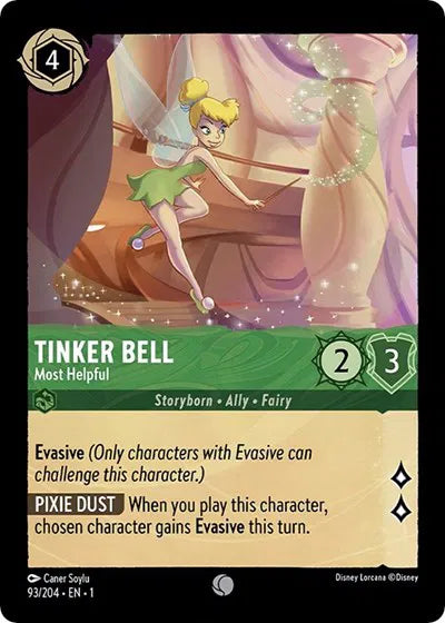 93/204 - Tinker Bell - Most Helpful - Common - COLD FOIL