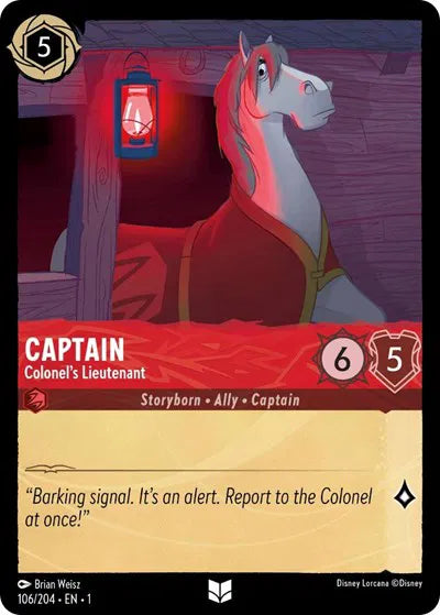 106/204 - Captain - Colonel's Lieutenant - Uncommon - COLD FOIL