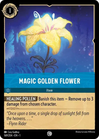 169/204 - Magic Golden Flower - Common COLD FOIL