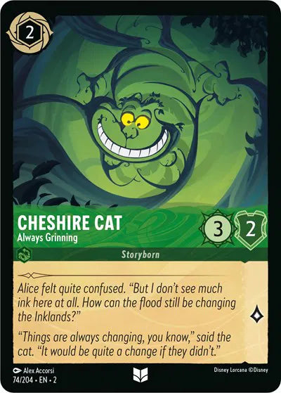 74/204 - Cheshire Cat - Always Grinning - UNCOMMON COLD FOIL